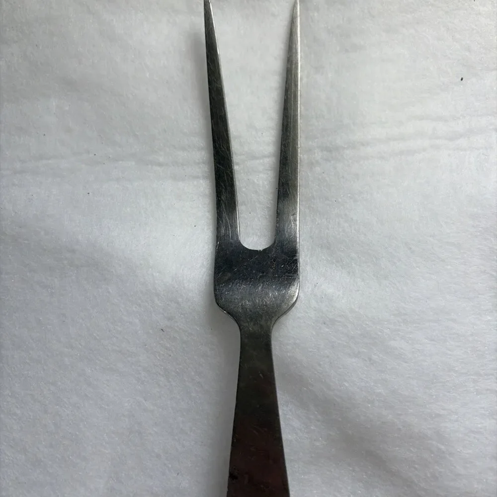 Vintage REGENT SWORDS Stainless Steel Meat Fork with Wood Handle 11